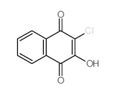 1,4-Naphthalenedione,2-chloro-3-hydroxy-结构式