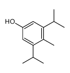 4-methyl-3,5-di(propan-2-yl)phenol结构式