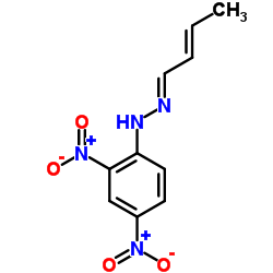 丁烯醛(巴豆醛)2,4-二硝基苯肼结构式