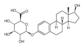 17β-雌二醇3-β-D-葡糖醛酸结构式