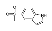 5-(甲基磺酰基)-1H-吲哚结构式