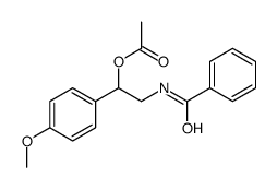 [2-benzamido-1-(4-methoxyphenyl)ethyl] acetate结构式
