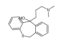 11-[3-(dimethylamino)propyl]-6H-benzo[c][1]benzothiepin-11-ol结构式