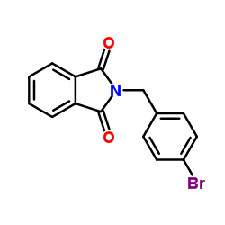 2-(4-溴苄基)异吲哚啉-1,3-二酮结构式