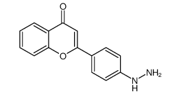 4H-1-Benzopyran-4-one,2-(4-hydrazinophenyl)-(9CI)结构式