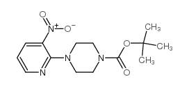 1-Boc-4-(3-硝基吡啶-2-基)哌嗪结构式