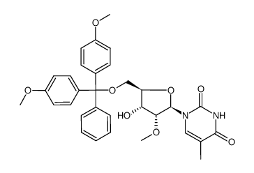 DMT-2'-甲氧基-5-甲基尿苷结构式