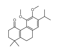 7-isopropyl-5,6-dimethoxy-1,1-dimethyl-2,3,9,10-tetrahydrophenanthren-4(1H)-one结构式