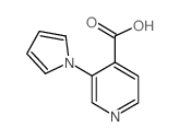 3-((1H)-Pyrrol-1-yl)-4-pyridinecarboxylicacid结构式