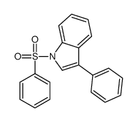 3-苯基-1-(苯基磺酰基)吲哚结构式