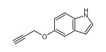 5-(prop-2-ynynloxy)indole结构式
