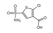 2-Chloro-5-sulfamoyl-3-thiophenecarboxylic acid结构式
