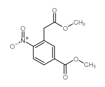 5-(甲氧羰基)-2-硝基苯基乙酸甲酯结构式