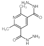 3,5-Pyridinedicarboxylicacid, 2,6-dimethyl-, 3,5-dihydrazide结构式
