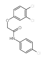 Acetamide, N-(4-chlorophenyl)-2-(3,4-dichlorophenoxy)-结构式