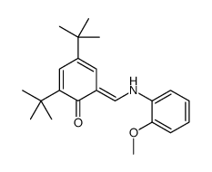 2,4-ditert-butyl-6-[(2-methoxyanilino)methylidene]cyclohexa-2,4-dien-1-one结构式