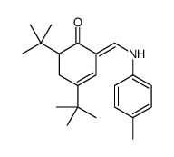 2,4-ditert-butyl-6-[(4-methylanilino)methylidene]cyclohexa-2,4-dien-1-one结构式