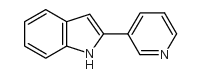 2-吡啶-3-基-H-吲哚结构式