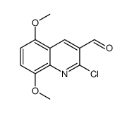 2-CHLORO-5,8-DIMETHOXY-QUINOLINE-3-CARBALDEHYDE结构式