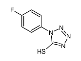 1-(4-fluorophenyl)-2H-tetrazole-5-thione结构式