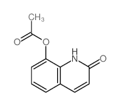 2-氧代-1,2-二氢喹啉-8-基 乙酸酯结构式