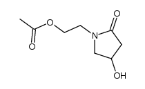2-(4-hydroxypyrrolidin-2-on-1-yl)-ethyl acetate结构式