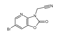 2-(6-bromo-2-oxooxazolo[4,5-b]pyridin-3(2H)-yl)acetonitrile结构式