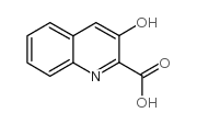 3-羟基喹啉-2-羧酸结构式