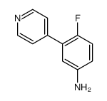 4-fluoro-3-pyridin-4-ylaniline结构式
