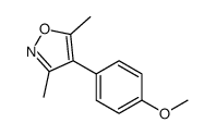 4-(4-Methoxyphenyl)-3,5-dimethyl-1,2-oxazole结构式