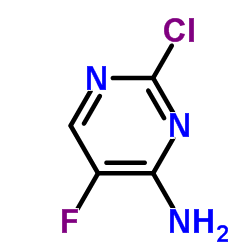 4-氨基-2-氯-5-氟嘧啶结构式