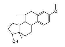 (7&alpha;,17&beta;)-3-Methoxy-7-methyl-estra-1,3,5(10)-trien-17-ol结构式