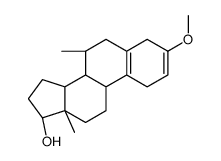 3-Methoxy-7&alpha;-methyl-estra-2,5(10)-dien-17&beta;-ol结构式