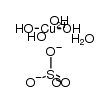 copper sulfate pentahydrate结构式