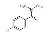 Benzenecarbothioamide,4-chloro-N,N-dimethyl-结构式