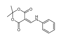 5-(ANILINOMETHYLENE)-2,2-DIMETHYL-1,3-DIOXANE-4,6-DIONE结构式