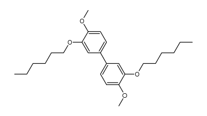 3,3'-bis(hexyloxy)-4,4'-dimethoxybiphenyl结构式