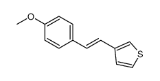 3-[2-(4-methoxyphenyl)ethenyl]thiophene结构式