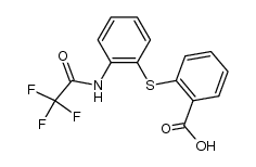 2-(2-trifluoroacetylaminophenylthio)benzoic acid结构式