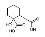 1-hydroxycyclohexane-1,2-dicarboxylic acid结构式