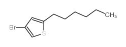 4-溴-2-己基噻吩结构式