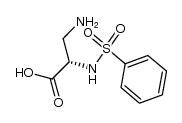 3-amino-2(S)-phenylsulfonylaminopropionic acid结构式