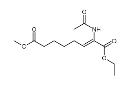 (1Z)-&alpha;-Ethyl &omega;-methyl 2-acetamido-1-didehydrosuberate结构式