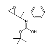 (2R,3R)-3-[(t-Butoxycarbonyl)amino]-4-phenyl-1,2-epoxybutane结构式