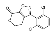 3-(2,6-dichlorophenyl)-4,5-dihydropyrano[4,3-d][1,2]oxazol-7-one结构式