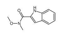 1H-Indole-2-carboxylic acid methoxy-methyl-amide结构式