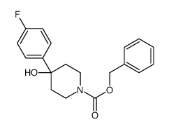 benzyl 4-(4-fluorophenyl)-4-hydroxypiperidine-1-carboxylate结构式
