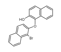 1-bromo-2'-hydroxy-2,1'-dinaphthyl ether结构式