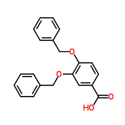 3,4-二(苄氧基)苯甲酸结构式