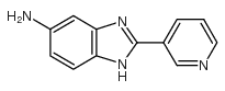 2-吡啶-3-基-1H-苯并咪唑-5-胺结构式